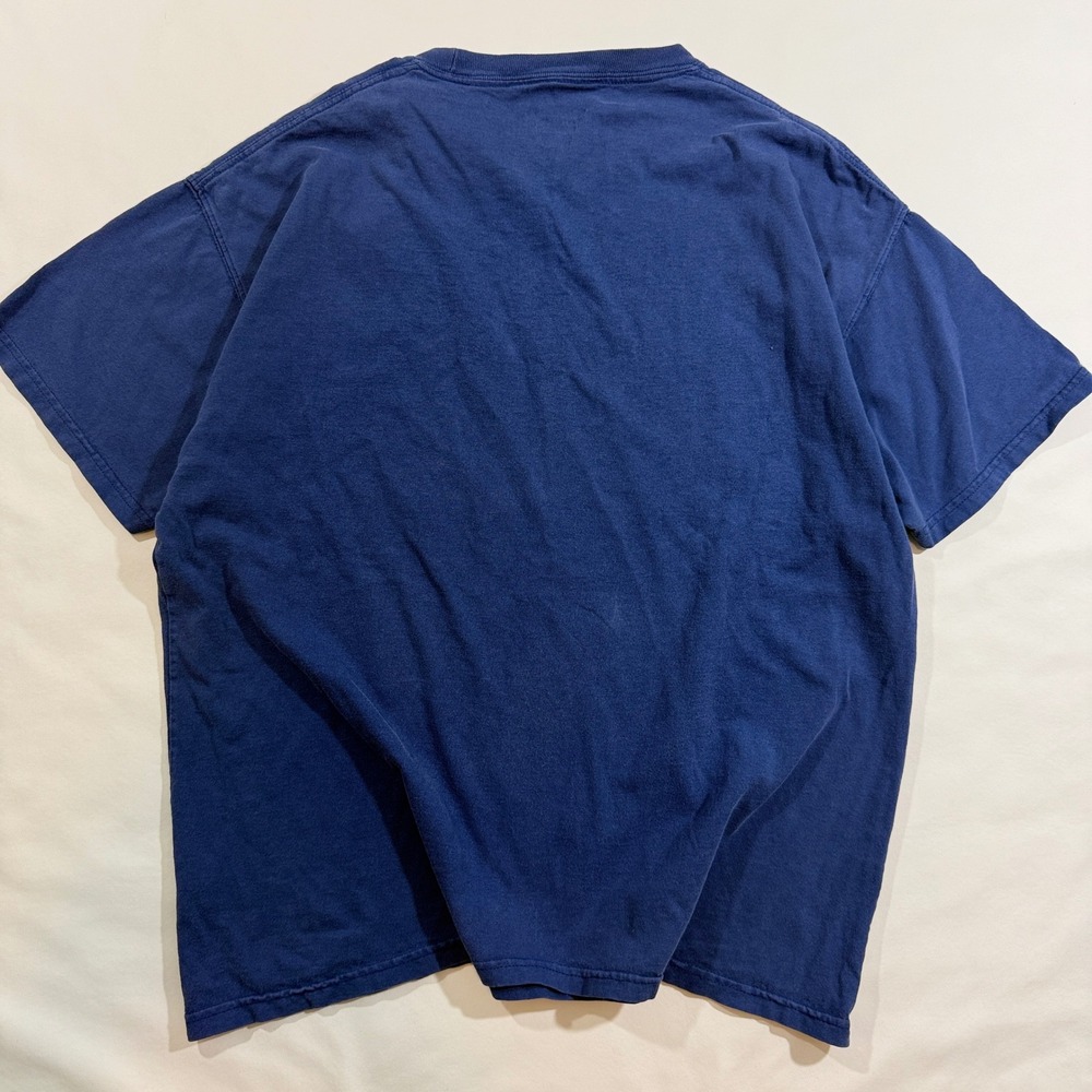 Champion T-Shirt Mens XL Blue Good Short Sleeve Embroidered Logo Cotton Tee - Picture 2 of 6